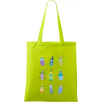 Barevní brouci (studio-arte.cz) - Taška bavlněná - 42 x 38 cm ( Limetková )