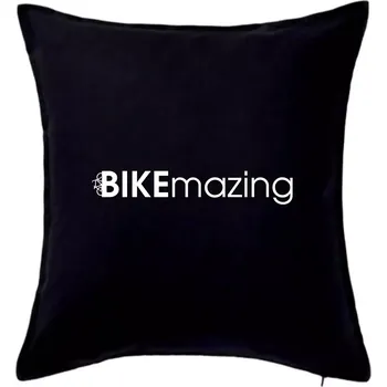 Polštář Bike nápisy Bikemazing - Polštář 50x50 - 50x50 - Pouze potah ( Černá )