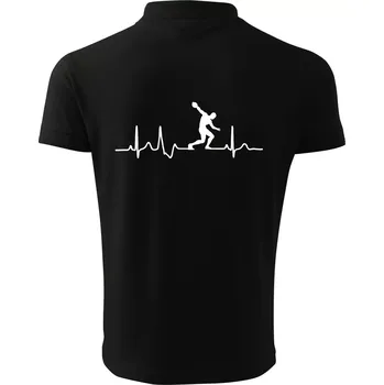 Pánská košile EKG hod diskem - Polokošile pánská Pique Polo 203 - 3XL ( Černá )