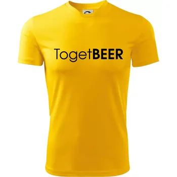 Chlapecké tričko Pivní nápisy TogetBEER - Dětské triko sportovní (dresovina) - 134 cm/8 let ( Žlutá )