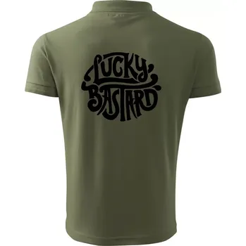 Pánská košile Lucky Bastard - Polokošile pánská Pique Polo 203 - XL ( Khaki )