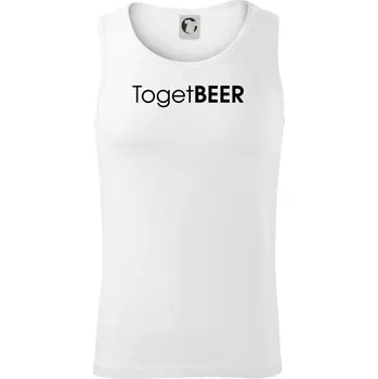 Pivní nápisy TogetBEER - Tílko pánské Core - XL ( Bílá )