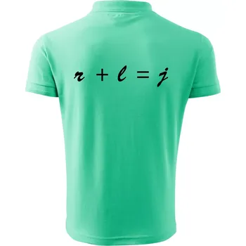 Pánská košile Hra matematiky - Polokošile pánská Pique Polo 203 - 3XL ( Mátová )