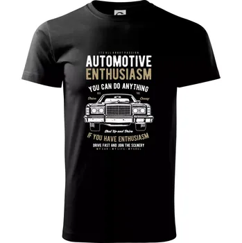 Pánské tričko Automotive Enthusiasm - Triko extra velké (5-8XL) - 7XL ( Černá )