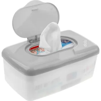 Box na kapesníky Krabička na vlhčené ubrousky Akuku šedá