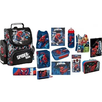Školní batoh SpiderMan Školní set sada Spiderman 13 ks ŠKOLNÍ BATOH aktovka PO-SP25WW-525/013