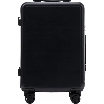 Černý kabinový cestovní kufr 55x45x25 WINGS BUNTING WINGS Walizka KABINOWA S BAGAŻ PODRĘCZNY 4 kółka PODRÓŻNA MAŁA TWARDA ABS Velikost: S