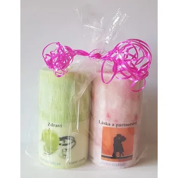 Svíčka Balíček svíček zdraví a láska a partnerství