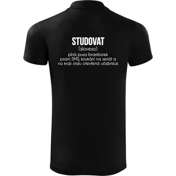 Pánská košile Studovat - Polokošile Victory sportovní (dresovina) - 3XL ( Černá )