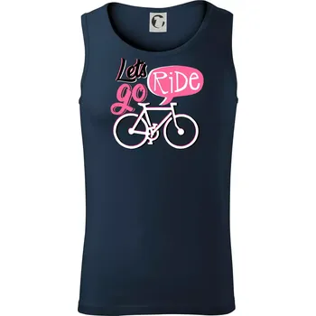Lets go ride - Tílko pánské Core - S ( Námořní modrá (velmi tmavá - téměř černá) )