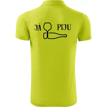 Pánská košile Já piju - Polokošile Victory sportovní (dresovina) - 2XL ( Limetková )