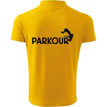 Pánská košile Parkour - salto - Polokošile pánská Pique Polo 203 - 2XL ( Žlutá )