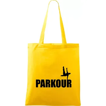Parkour - na jedné ruce - Taška bavlněná - 42 x 38 cm ( Žlutá )