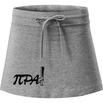 Dámská sukně Pípa matematika - Sportovní sukně - two in one - XL ( Tmavě šedý melír )