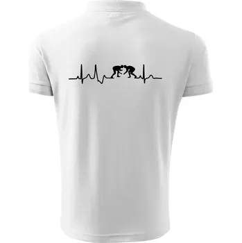 Pánská košile EKG wrestling - Polokošile pánská Pique Polo 203 - L ( Bílá )