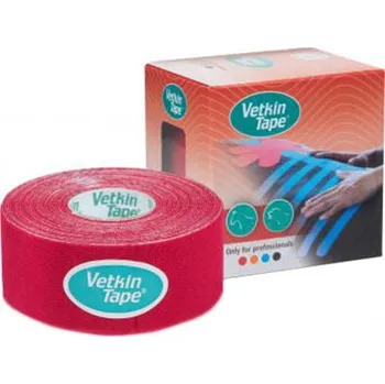 Tejpovací páska Vetkin Tape – pásky tejpy pro kinesio tejping psů (3cm x 5m) červené