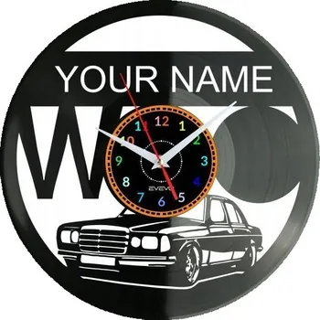 Hodiny Auto Sud Auto s Vaším Jménem Nástěnné Hodiny Vinylová Deska Moderní Dekorace