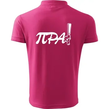 Pánská košile Pípa matematika - Polokošile pánská Pique Polo 203 - S ( Purpurová )