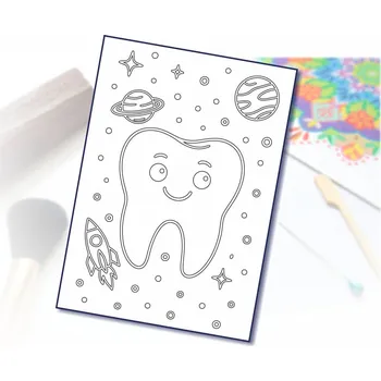 Radost v písku Šablona na pískování zoubek A6