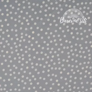 Hedvábí Dubaj, Puntíčky na modrošedé (E) (Hedvábná lehká vzdušná šatovka)