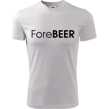 Pivní nápisy ForeBEER - Dětské triko sportovní (dresovina) - 146 cm/10 let ( Bílá )