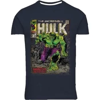 Pánské tričko Pánské tričko 51350 NORTH LATITUDE tmavě modré s potiskem HULK ( Marvel ) krátký rukáv 5XL - 8X...