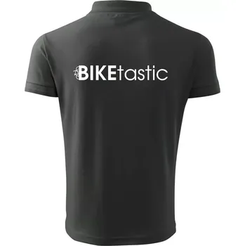 Pánská košile Bike nápisy Biketastic - Polokošile pánská Pique Polo 203 - 4XL ( Tmavá břidlice (šedá se zeleným nádechem) )