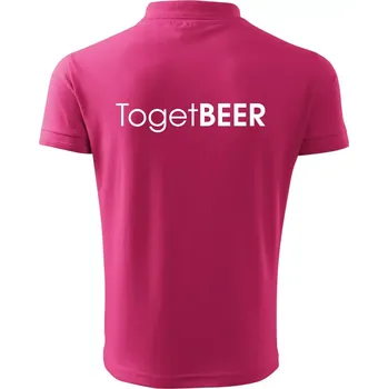 Pánská košile Pivní nápisy TogetBEER - Polokošile pánská Pique Polo 203 - XL ( Purpurová )