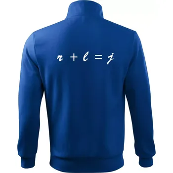 Pánská mikina Hra matematiky - Mikina bez kapuce Adventure - 2XL ( Královská modrá )