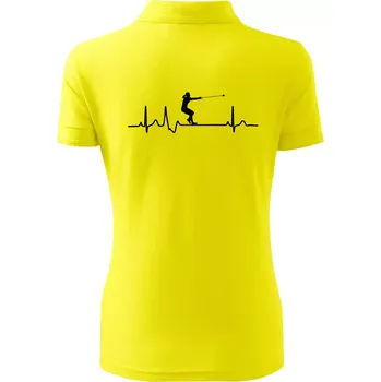 EKG hod kladivem žena - Polokošile dámská Pique Polo - S ( Citrónová )