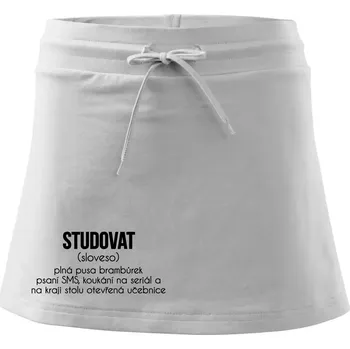 Dámská sukně Studovat - Sportovní sukně - two in one - M ( Bílá )