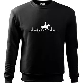 EKG kůň přeskok - Mikina Essential dětská - 158 cm/12 let ( Černá )