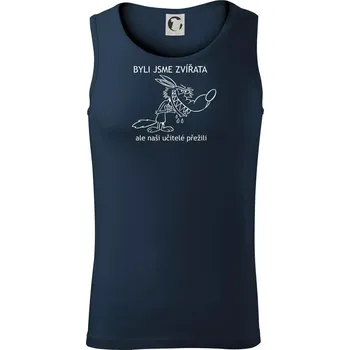 Školní triko - Zvířata - Tílko pánské Core - XL ( Námořní modrá (velmi tmavá - téměř černá) )