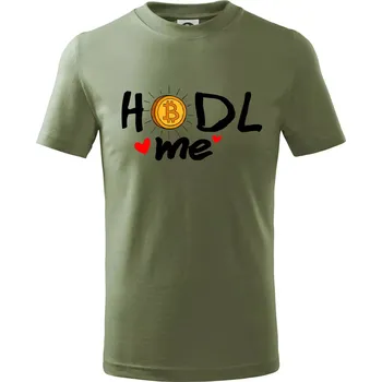 Dětská móda Hodl me - miminko - Tričko dětské bavlněné - 122 cm/6 let ( Khaki )