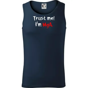 Trust me I´m MgA. / Věř mi jsem MgA. - Tílko pánské Core - 2XL ( Námořní modrá (velmi tmavá - téměř černá) )
