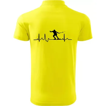 Pánská košile EKG vodní lyžování - Polokošile pánská Pique Polo 203 - 3XL ( Citrónová )