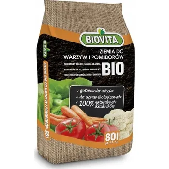 Substrát Zemina pro Zeleniny Rajčata Hotový Substrát BIO 80L BIOVITA