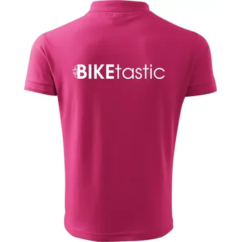 Pánská košile Bike nápisy Biketastic - Polokošile pánská Pique Polo 203 - XL ( Purpurová )
