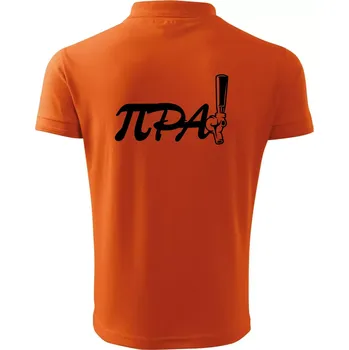 Pánská košile Pípa matematika - Polokošile pánská Pique Polo 203 - 4XL ( Oranžová )