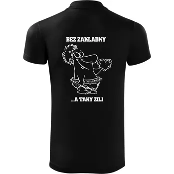 Pánská košile Školní triko - Bez základky - Polokošile Victory sportovní (dresovina) - 3XL ( Černá )