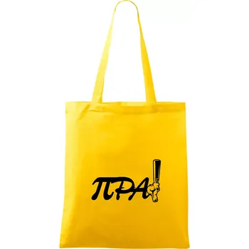 Pípa matematika - Taška bavlněná - 42 x 38 cm ( Žlutá )