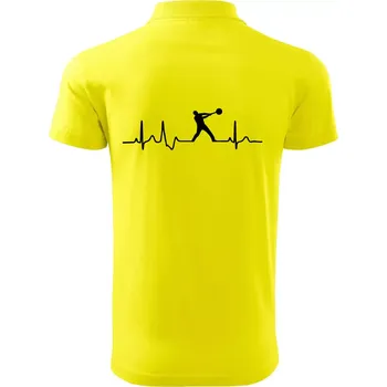 Pánská košile EKG hod kladivem muž - Polokošile pánská Pique Polo 203 - 3XL ( Citrónová )