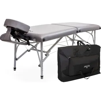 Masáž Skládací hliníkový masážní stůl Zeus Akito šedý