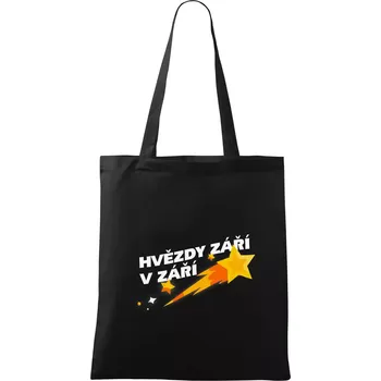 Hvězdy září v září - Taška bavlněná - 42 x 38 cm ( Černá )