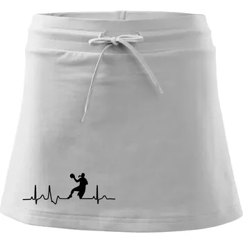 Dámská sukně EGK vybíjená - Sportovní sukně - two in one - S ( Bílá )