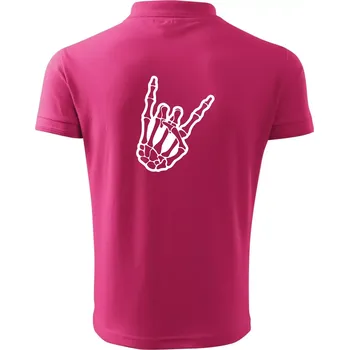 Pánská košile Rock ruka - Polokošile pánská Pique Polo 203 - 5XL ( Purpurová )