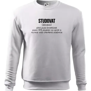 Pánská mikina Studovat - Mikina Essential pánská - L ( Bílá )