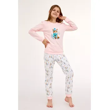 Pánské pyžamo PYŽAMO DÍVKA MLADÁ DR 592/192 FOX Růžová 164