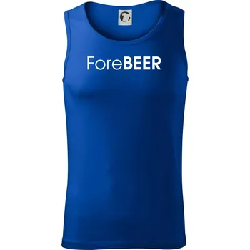 Pivní nápisy ForeBEER - Tílko pánské Core - L ( Královská modrá )