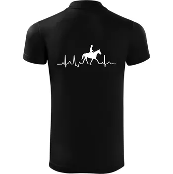 Pánská košile EKG jízda na koni - Polokošile Victory sportovní (dresovina) - 3XL ( Černá )